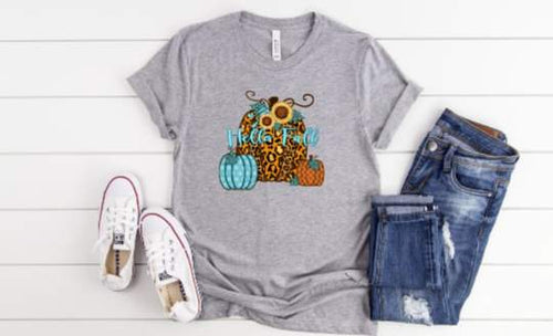 HELLO FALL 3 PUMPKIN - HTV TRANSFER