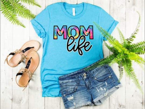TIE DYE MOM LIFE- HTV TRANSFER