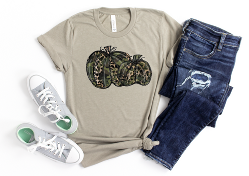 CAMO LEOPARD PUMPKIN FALL - HTV TRANSFER