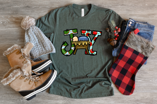 JOY LIGHT CHRISTMAS  - HTV TRANSFER