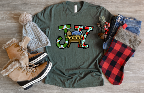 JOY DARK CHRISTMAS  - HTV TRANSFER