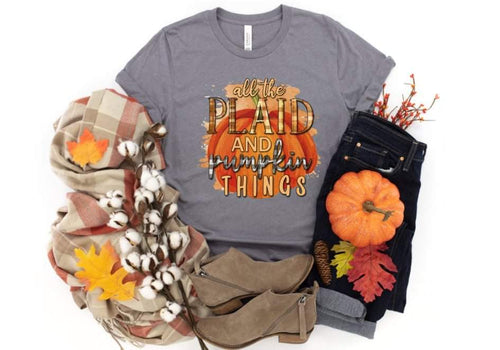 ALL THE PLAID AND PUMPKIN THINGS FALL - HTV TRANSFER #101